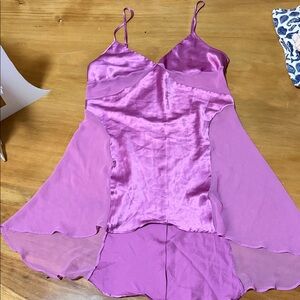 Vintage Victoria Secret Elegant Purple Satin Slip Dress (nighty)